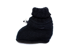 Joha black slippers merino wool  